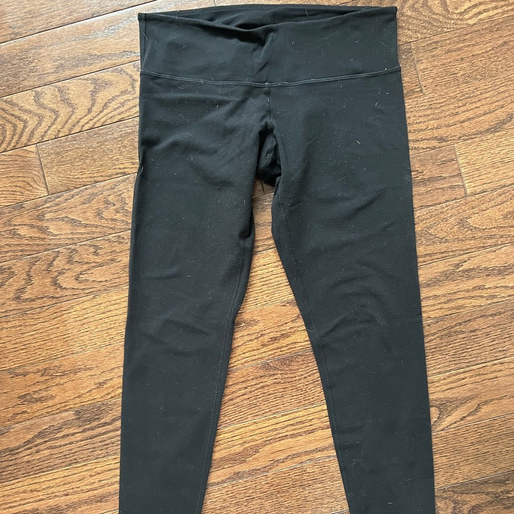 Lululemon Wunder Under sz 10 Black Leggings